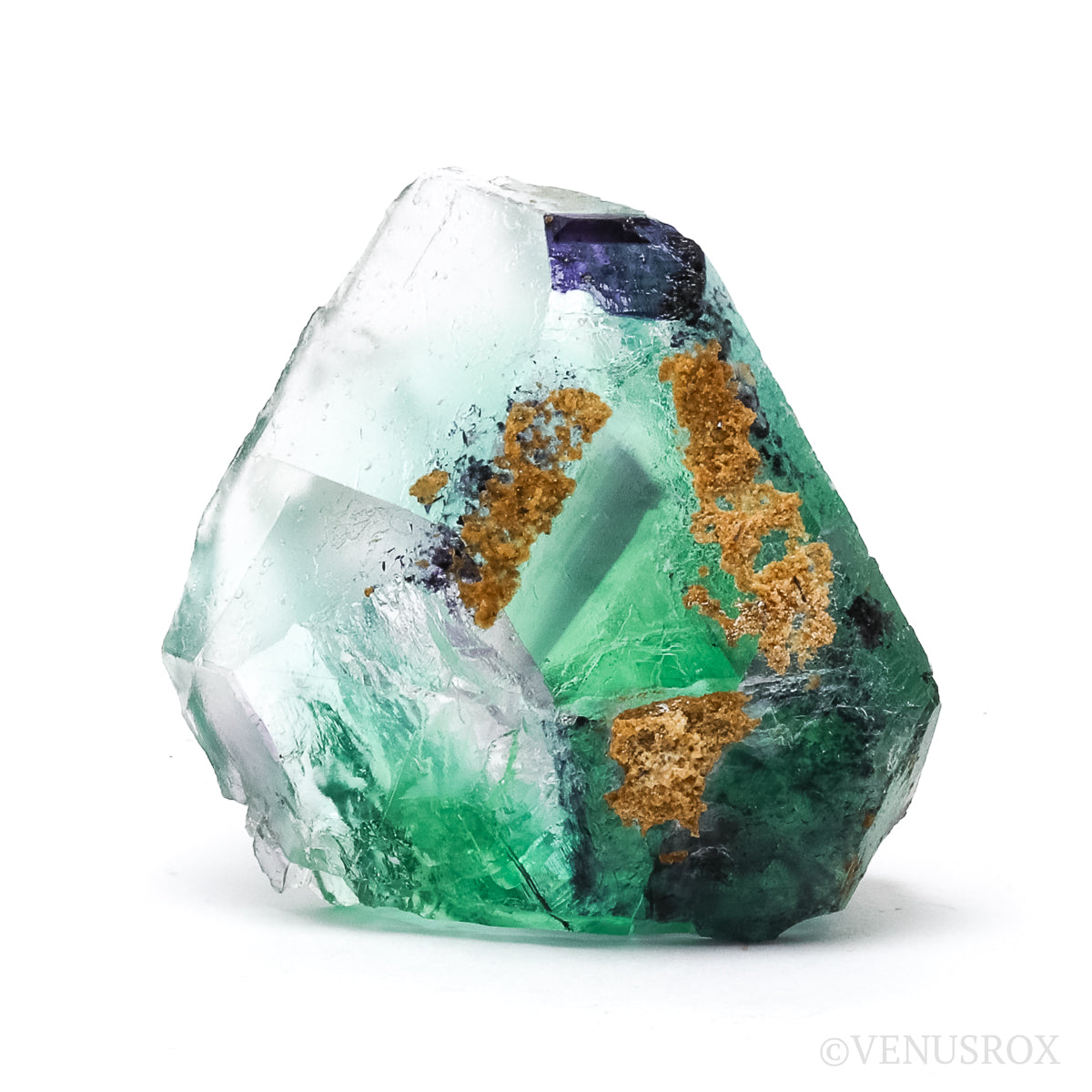 Fluorite with Zinnwaldite (Mica) Natural Crystal from the Erongo Region, Namibia | Venusrox
