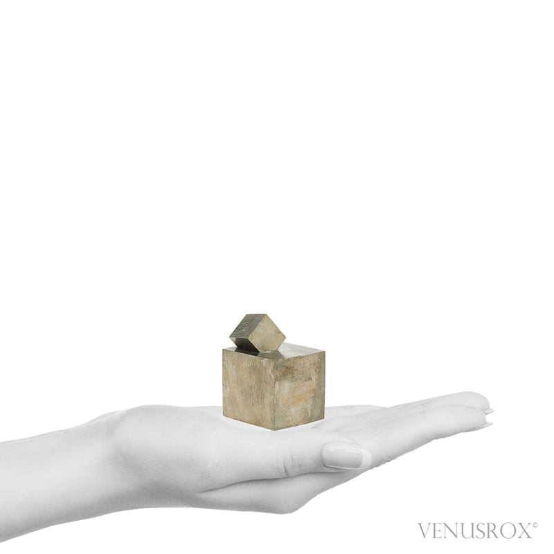 Natural Pyrite Cube Cluster from Navajun, La Rioja, Spain | Venusrox