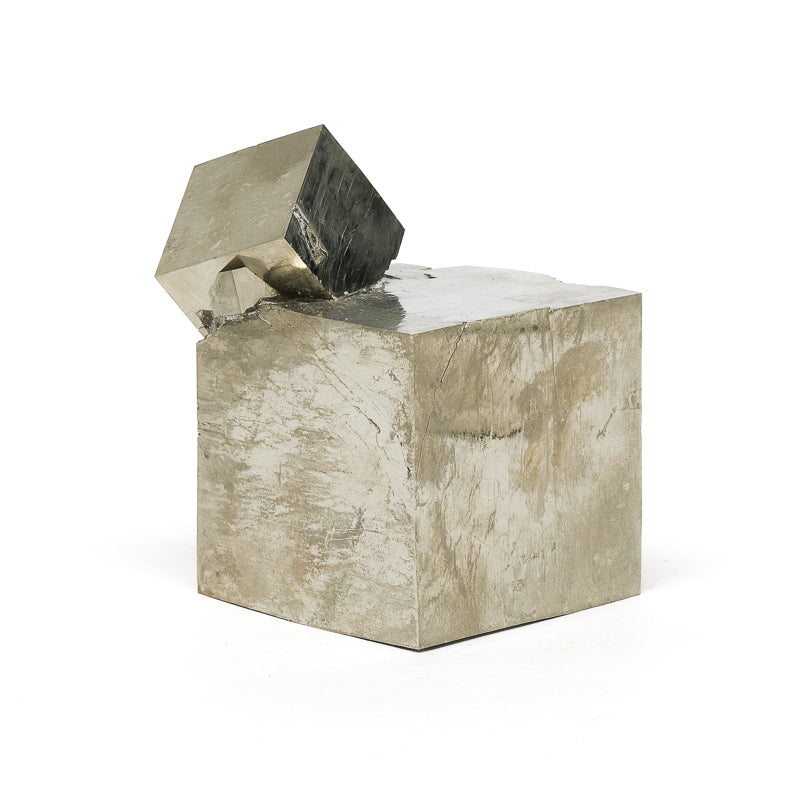 Natural Pyrite Cube Cluster from Navajun, La Rioja, Spain | Venusrox