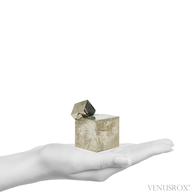 Natural Pyrite Cube Cluster from Navajun, La Rioja, Spain | Venusrox