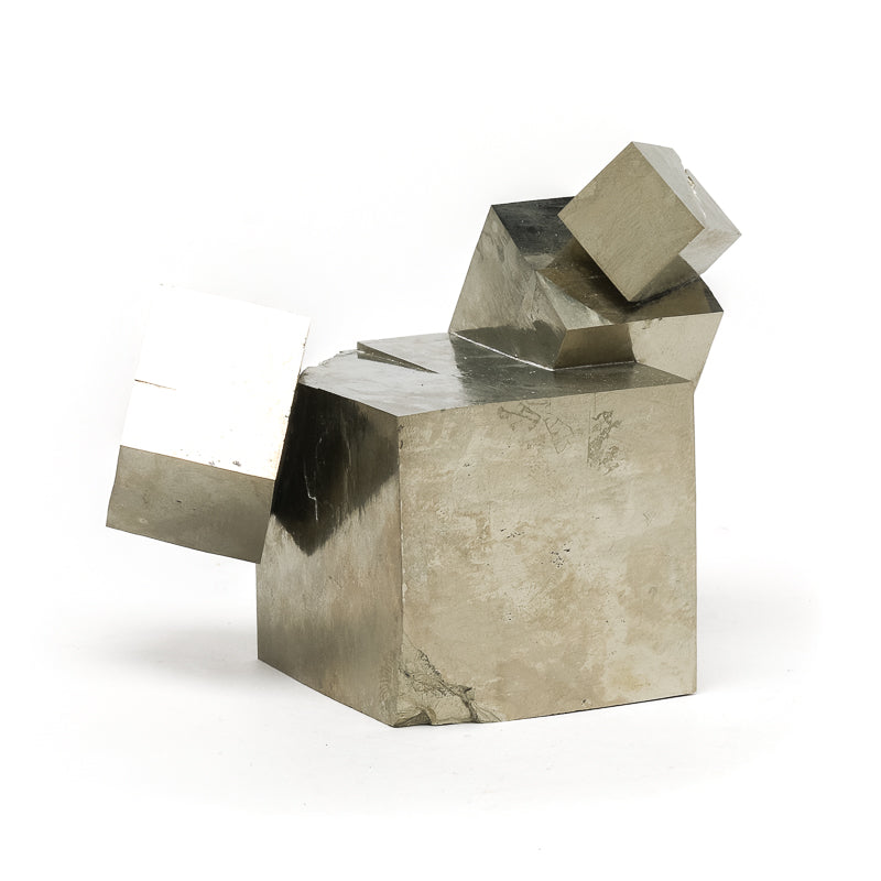 Natural Pyrite Cube Cluster from Navajun, La Rioja, Spain | Venusrox