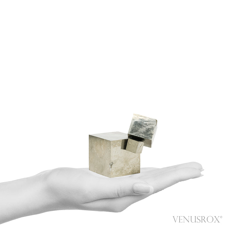 Natural Pyrite Cube Cluster from Navajun, La Rioja, Spain | Venusrox