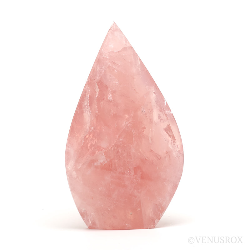 Rose Quartz Polished Flame from Brazil | Venusrox