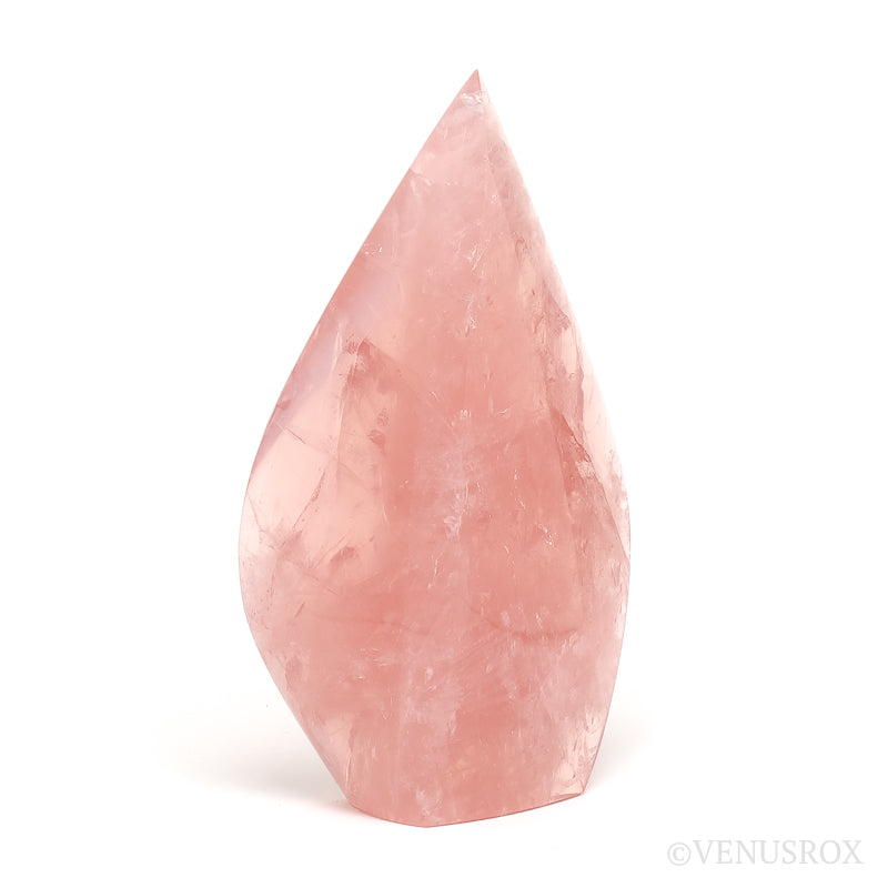 Rose Quartz Polished Flame from Brazil | Venusrox