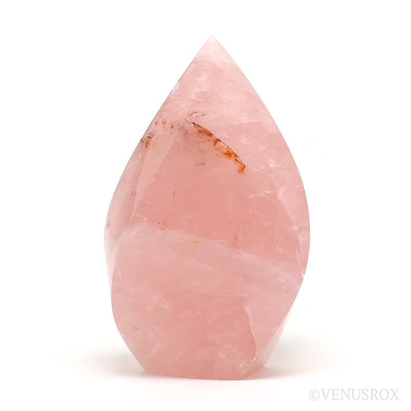 Rose Quartz Polished Flame from Brazil | Venusrox