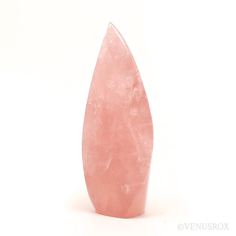 Rose Quartz Polished Flame from Brazil | Venusrox