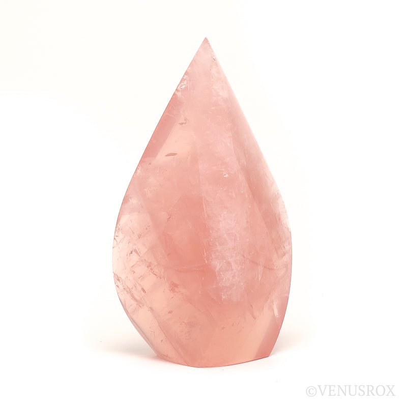 Rose Quartz Polished Flame from Brazil | Venusrox