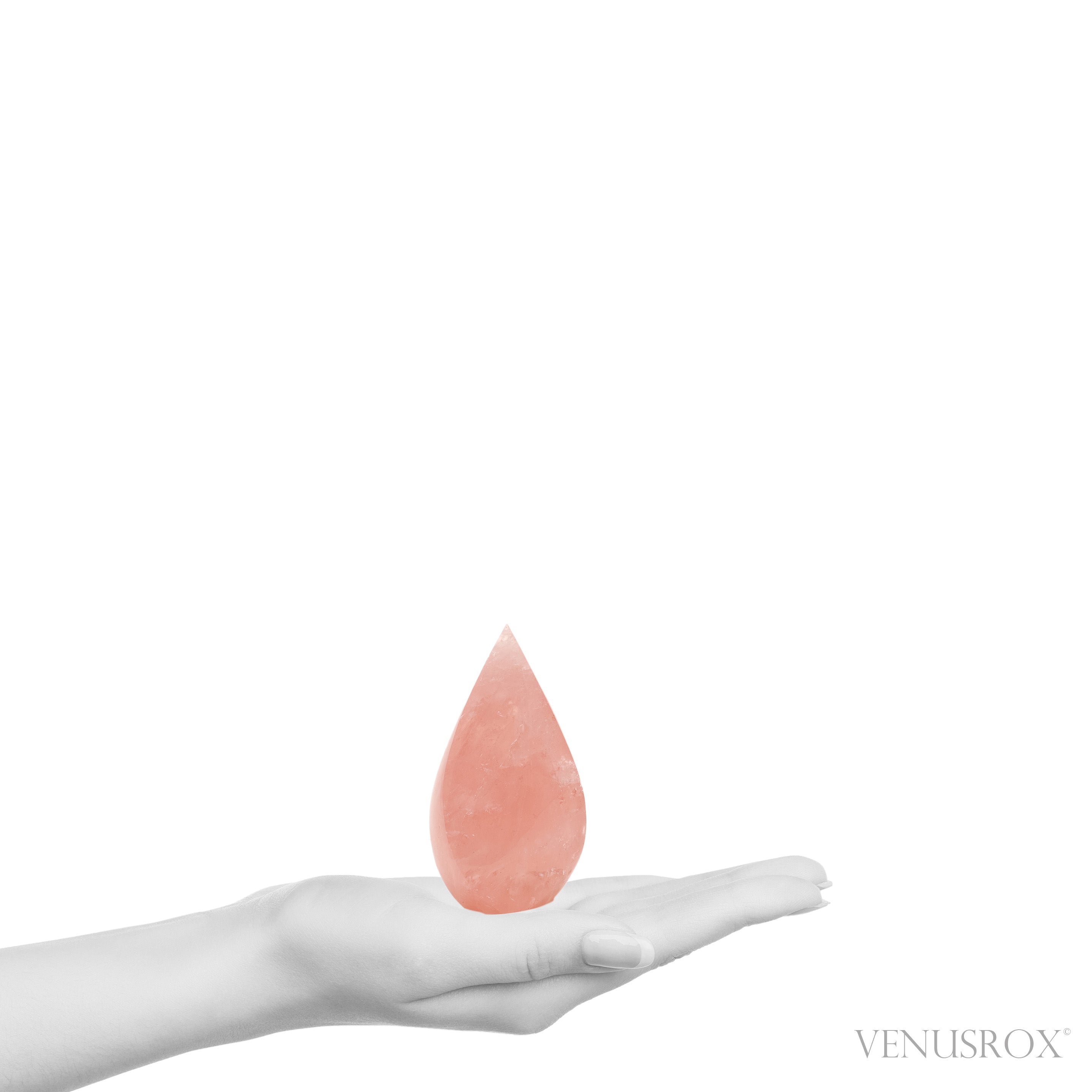 Rose Quartz Polished Flame from Brazil | Venusrox