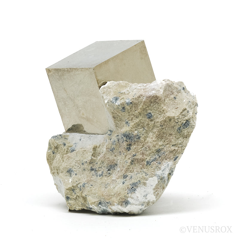 Pyrite Cubes in Matrix from Navajun, La Rioja, Spain | Venusrox