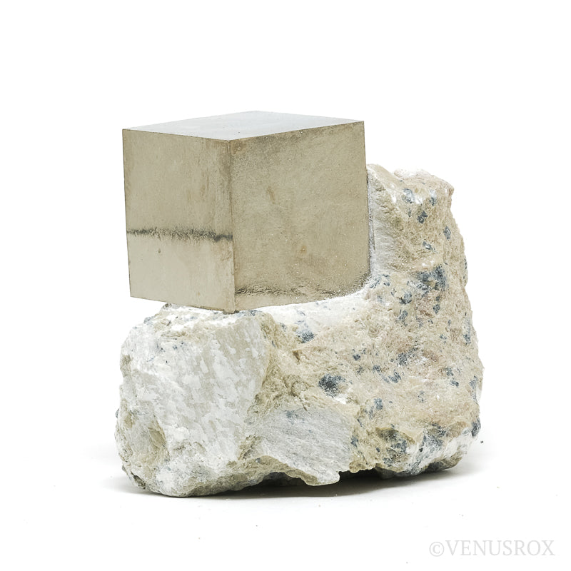 Pyrite Cubes in Matrix from Navajun, La Rioja, Spain | Venusrox