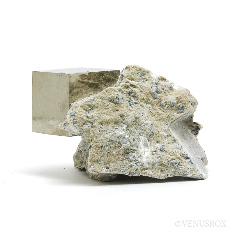 Pyrite Cubes in Matrix from Navajun, La Rioja, Spain | Venusrox