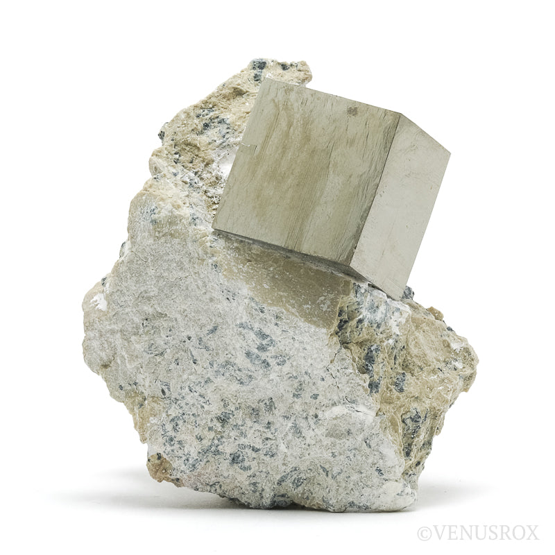 Pyrite Cubes in Matrix from Navajun, La Rioja, Spain | Venusrox