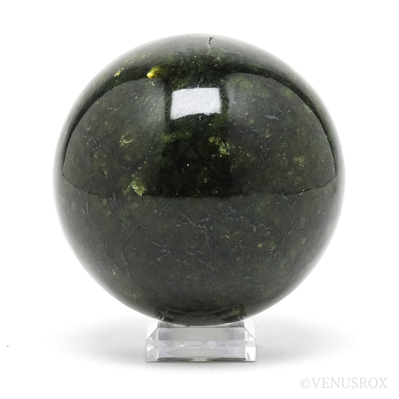Serpentine Polished Sphere from the Bazhenov mine, Urals, Russia | Venusrox