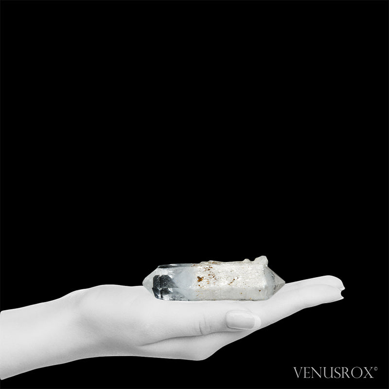 Celestial Quartz Part Polished/Part Natural Double Terminated Point from Madagascar | Venusrox