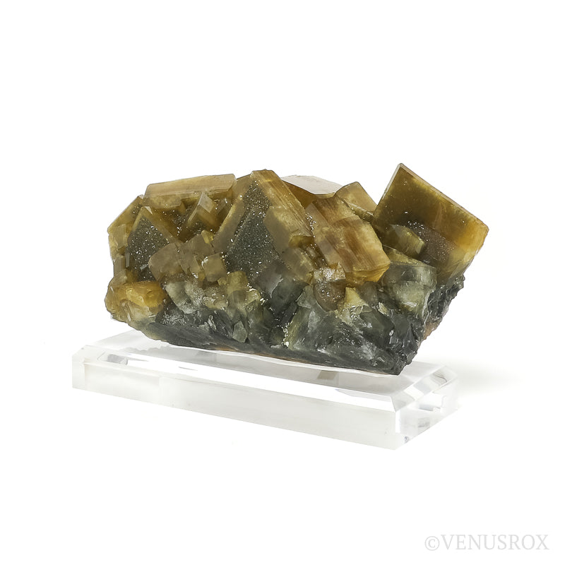 Barite Cluster from Xiefang Mine, Ruijin County, Ganzhou, Jiangxi, China, mounted on a bespoke stand | Venusrox