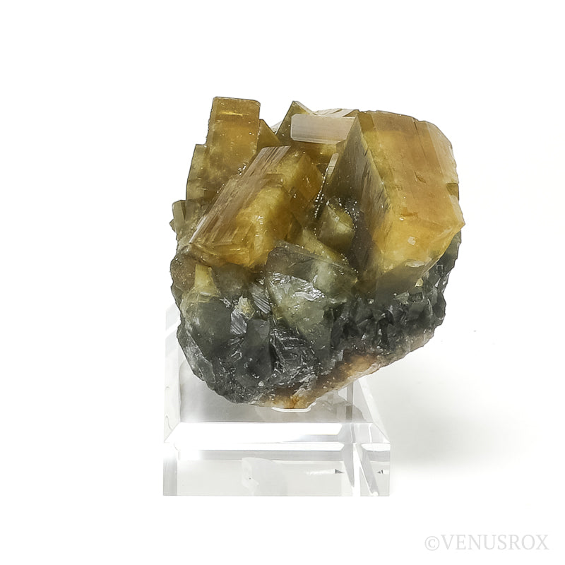 Barite Cluster from Xiefang Mine, Ruijin County, Ganzhou, Jiangxi, China, mounted on a bespoke stand | Venusrox