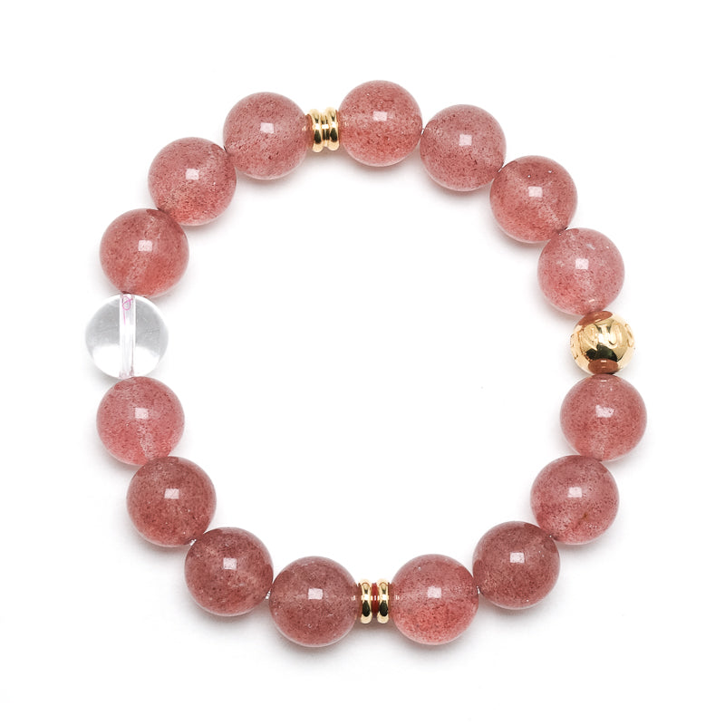 Strawberry Quartz Bracelet from Tanzania | Venusrox