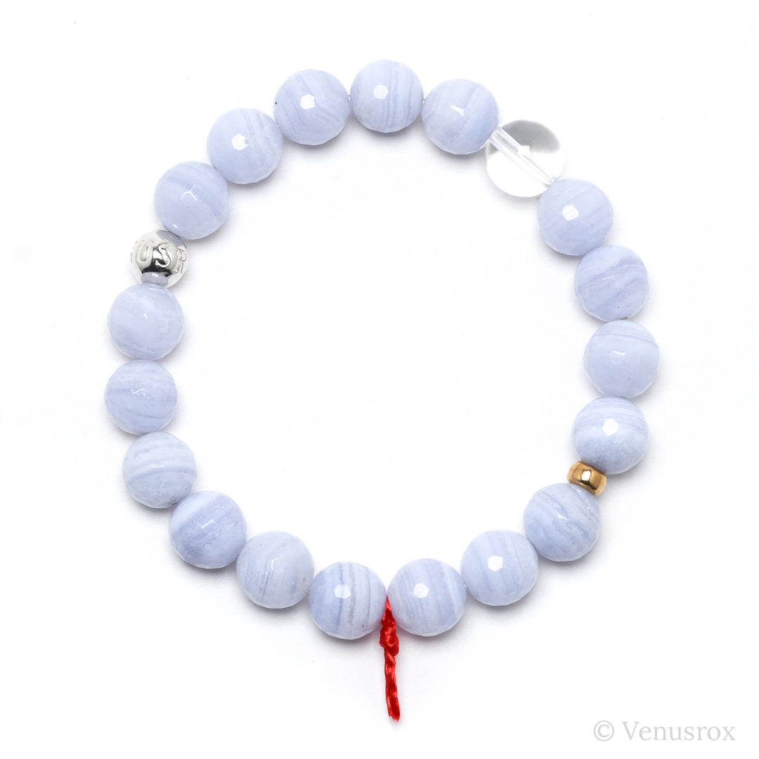 Blue Lace Agate Bracelet from Malawi | Venusrox
