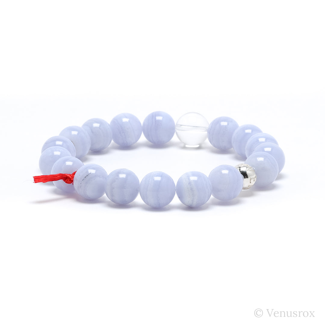 Blue Lace Agate Bracelet from Malawi | Venusrox