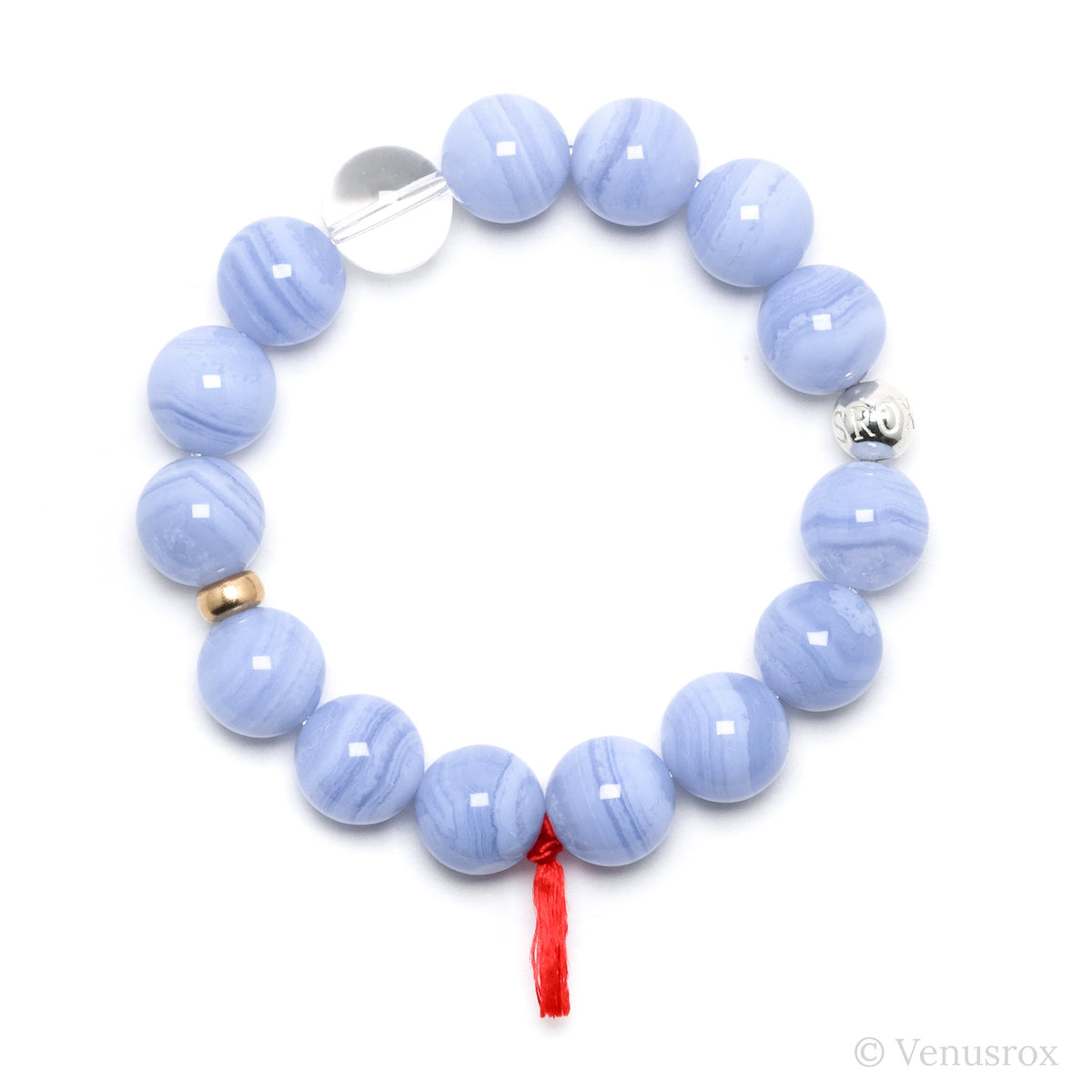 Blue Lace Agate Bracelet from Malawi | Venusrox