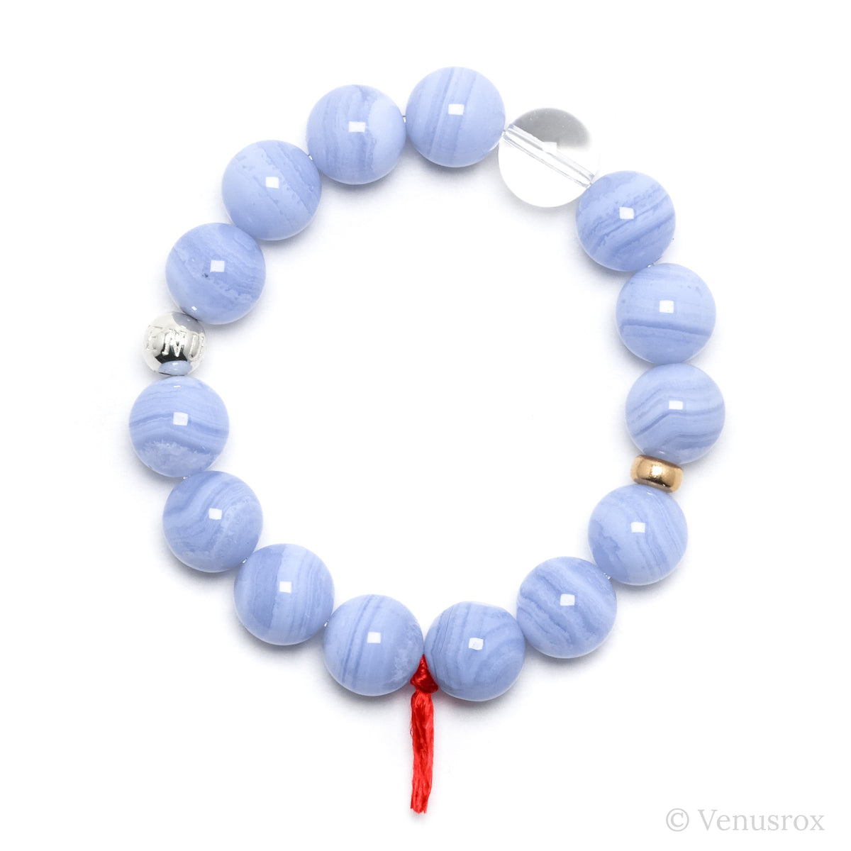 Blue Lace Agate Bracelet from Malawi | Venusrox