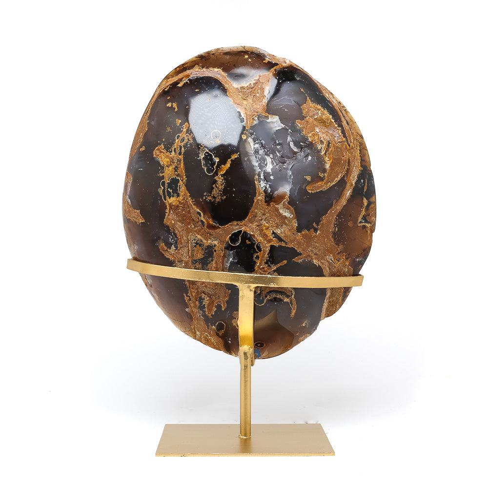 Agate with Clear Quartz Polished/Natural Crystal from Brazil | Venusrox