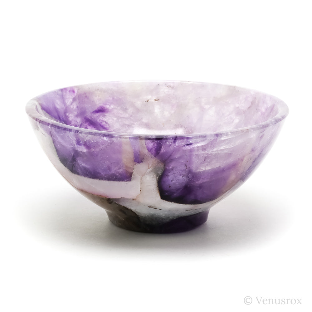 Chevron Amethyst Polished Bowl from India | Venusrox