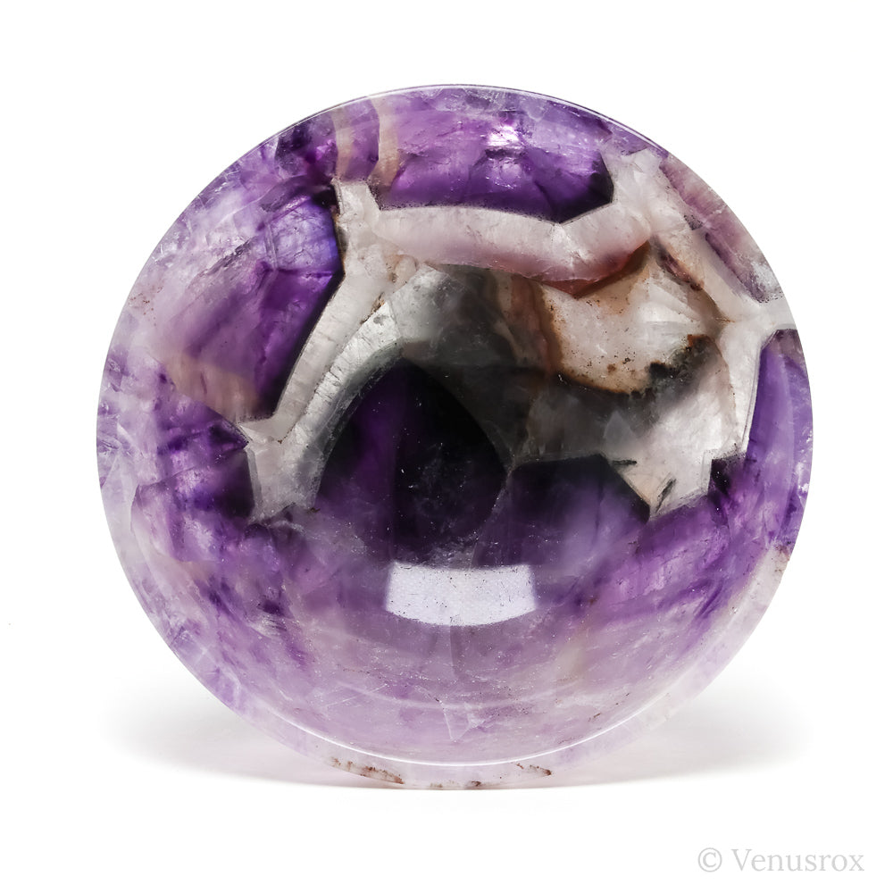 Chevron Amethyst Polished Bowl from India | Venusrox