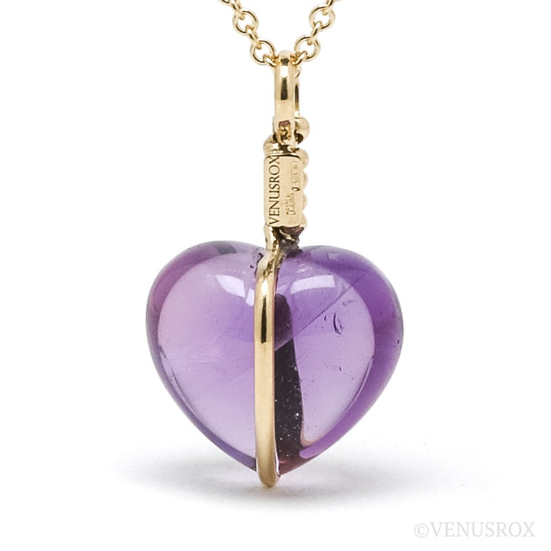 Amethyst Heart Pendant from Brazil | Venusrox