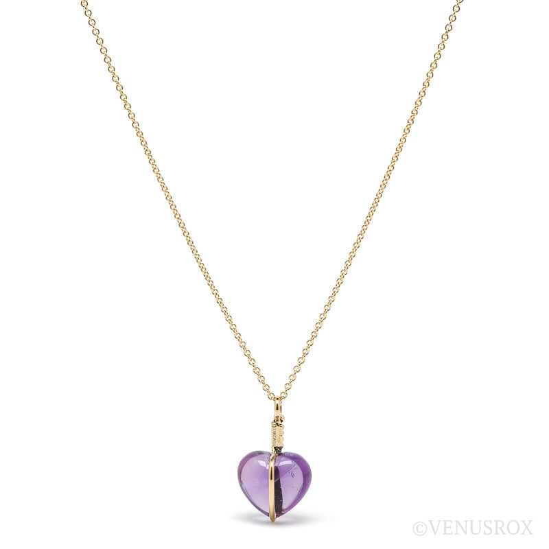 Amethyst Heart Pendant from Brazil | Venusrox