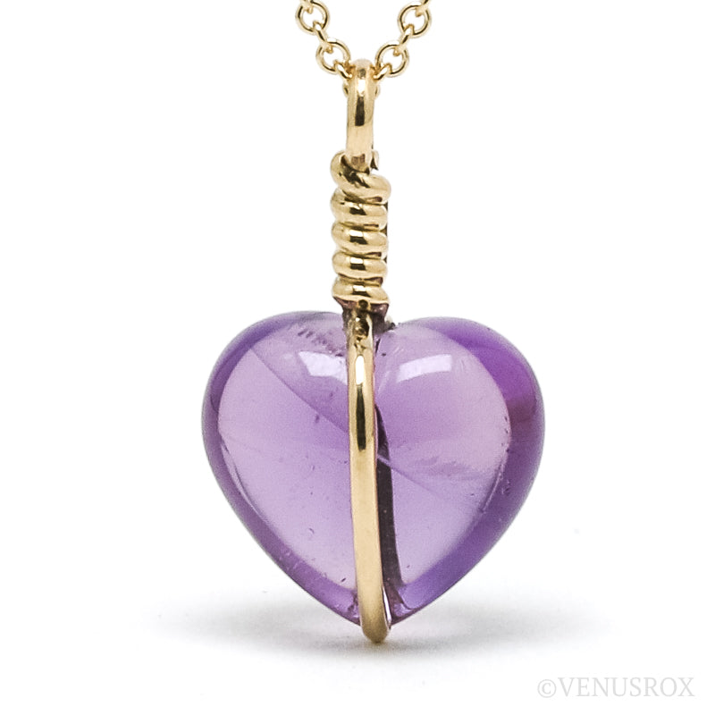 Amethyst Heart Pendant from Brazil | Venusrox
