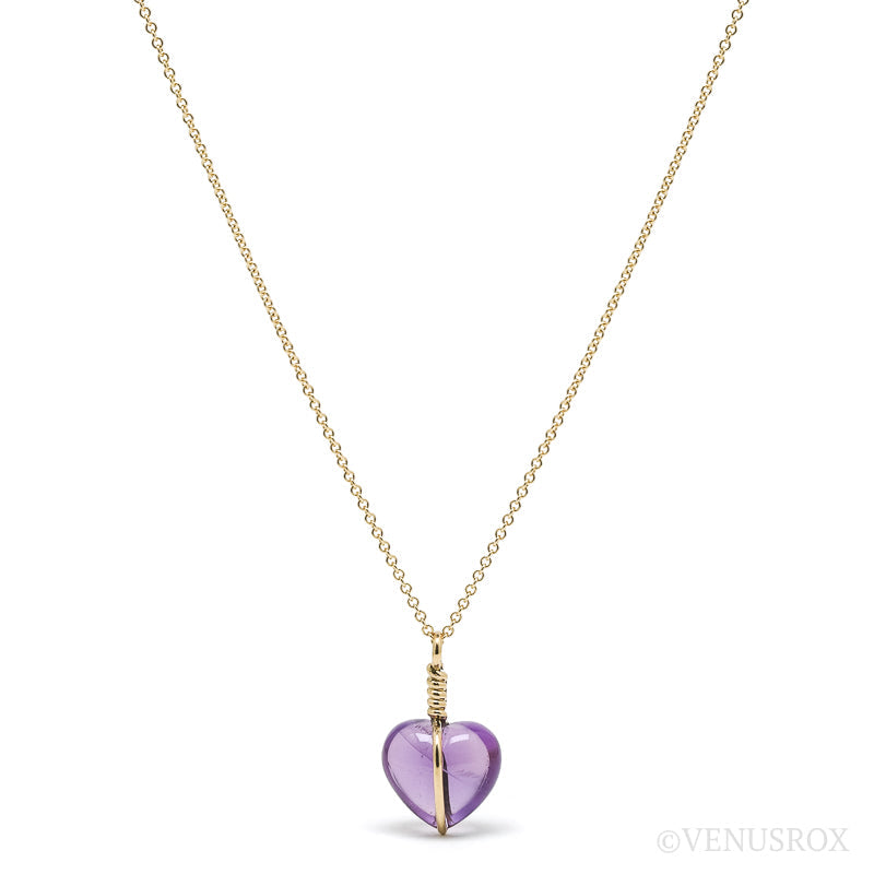 Amethyst Heart Pendant from Brazil | Venusrox