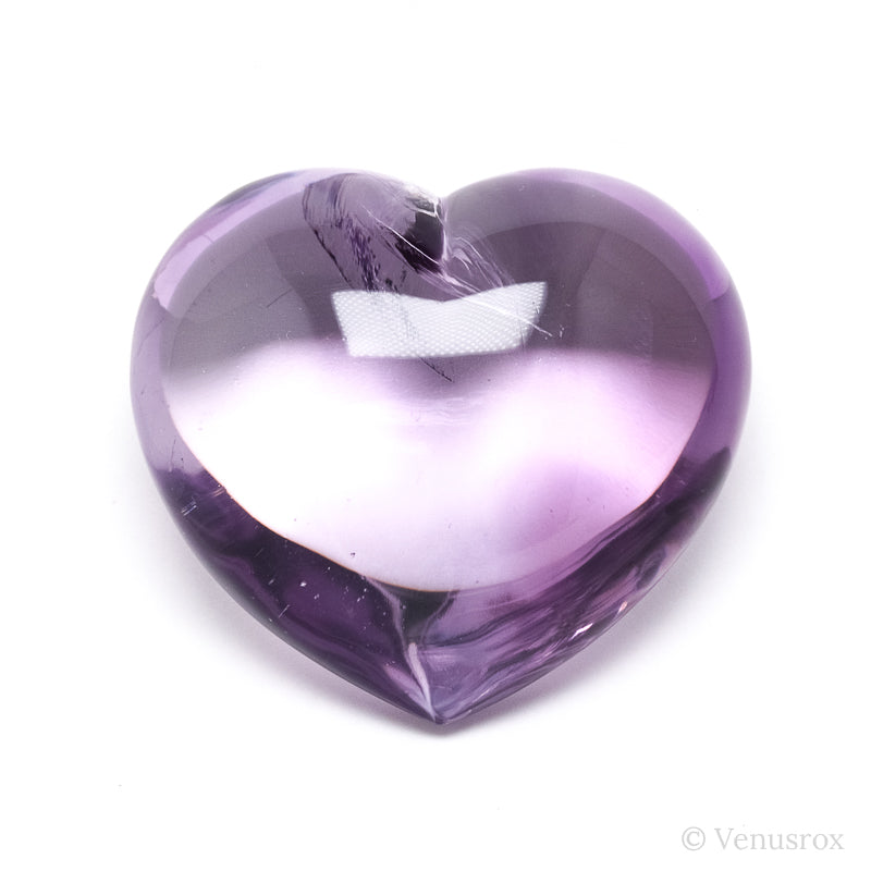 Amethyst Phantom Polished Heart from Brazil | Venusrox