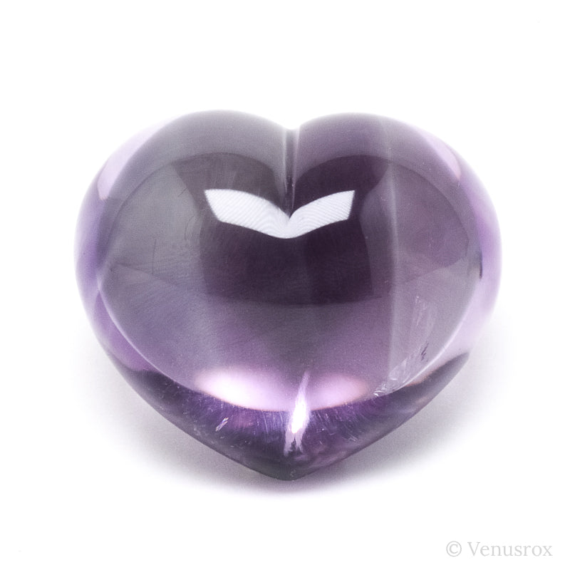 Amethyst Phantom Polished Heart from Brazil | Venusrox