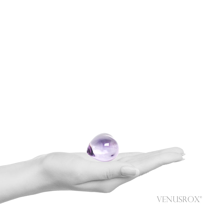 Amethyst Phantom Polished Heart from Brazil | Venusrox
