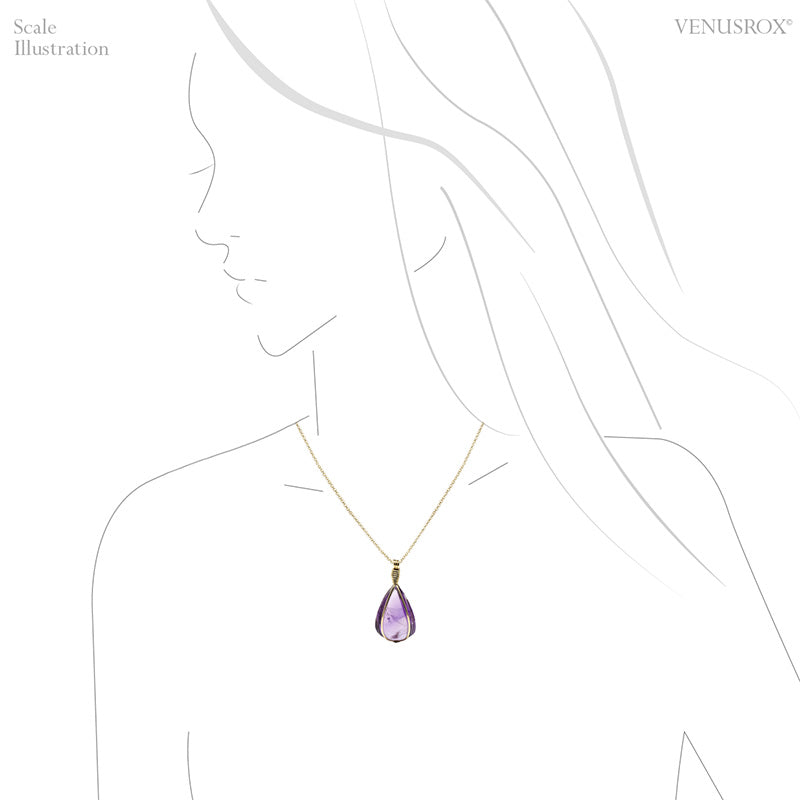 Amethyst Phantom Pendant from Brazil | Venusrox