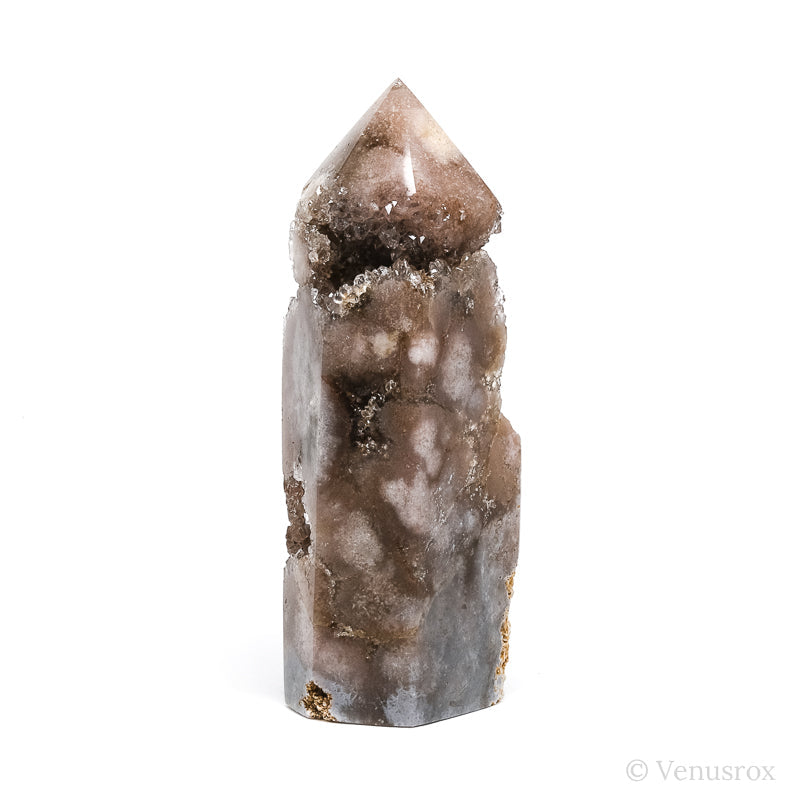 Pink Amethyst Part Polished/Part Natural Point from Brazil | Venusrox