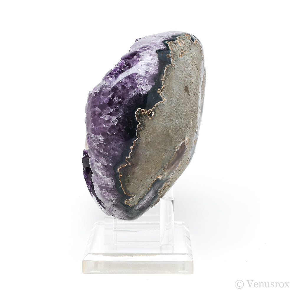 Amethyst with Agate & Calcite Polished/Natural Cluster from Uruguay | Venusrox