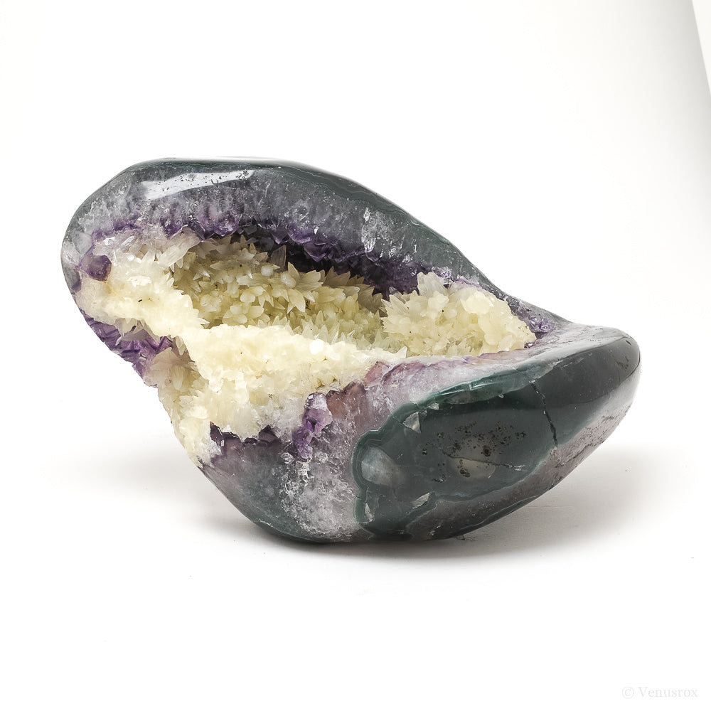 Amethyst with Agate & Calcite Polished/Natural Cluster from Uruguay | Venusrox