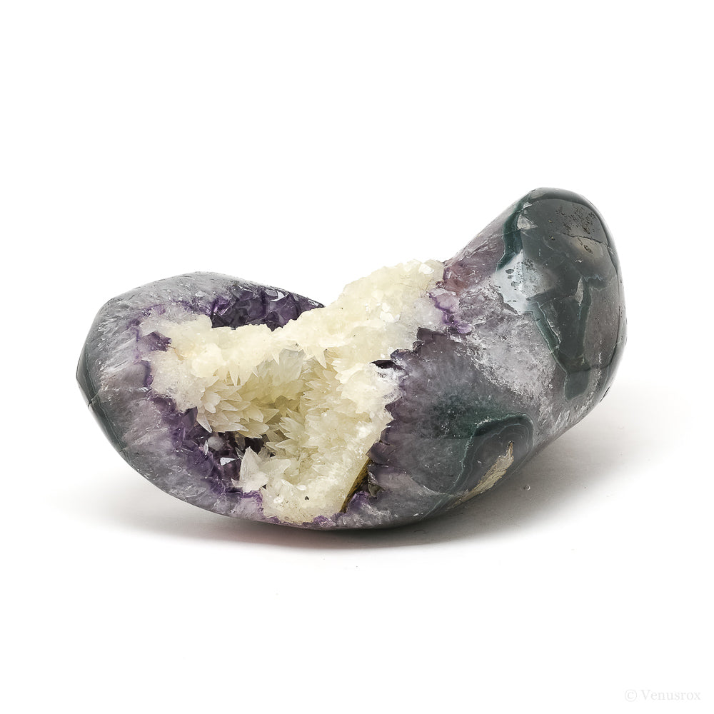 Amethyst with Agate & Calcite Polished/Natural Cluster from Uruguay | Venusrox