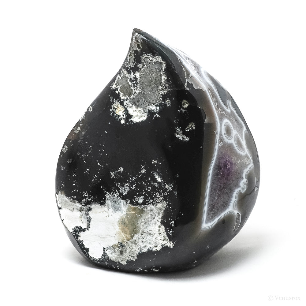 Amethyst with Agate Polished/Natural Flame from Uruguay | Venusrox