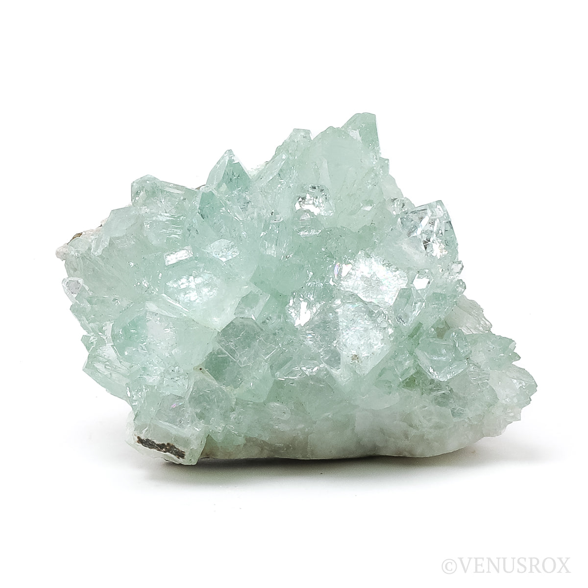 Green Apophyllite on Matrix Natural Cluster from Jalgaon, Maharashtra, India | Venusrox