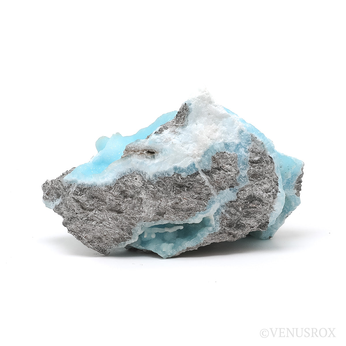 Blue Aragonite Natural Crystal from Dongchuan District, Kunming, Yunnan, China | Venusrox