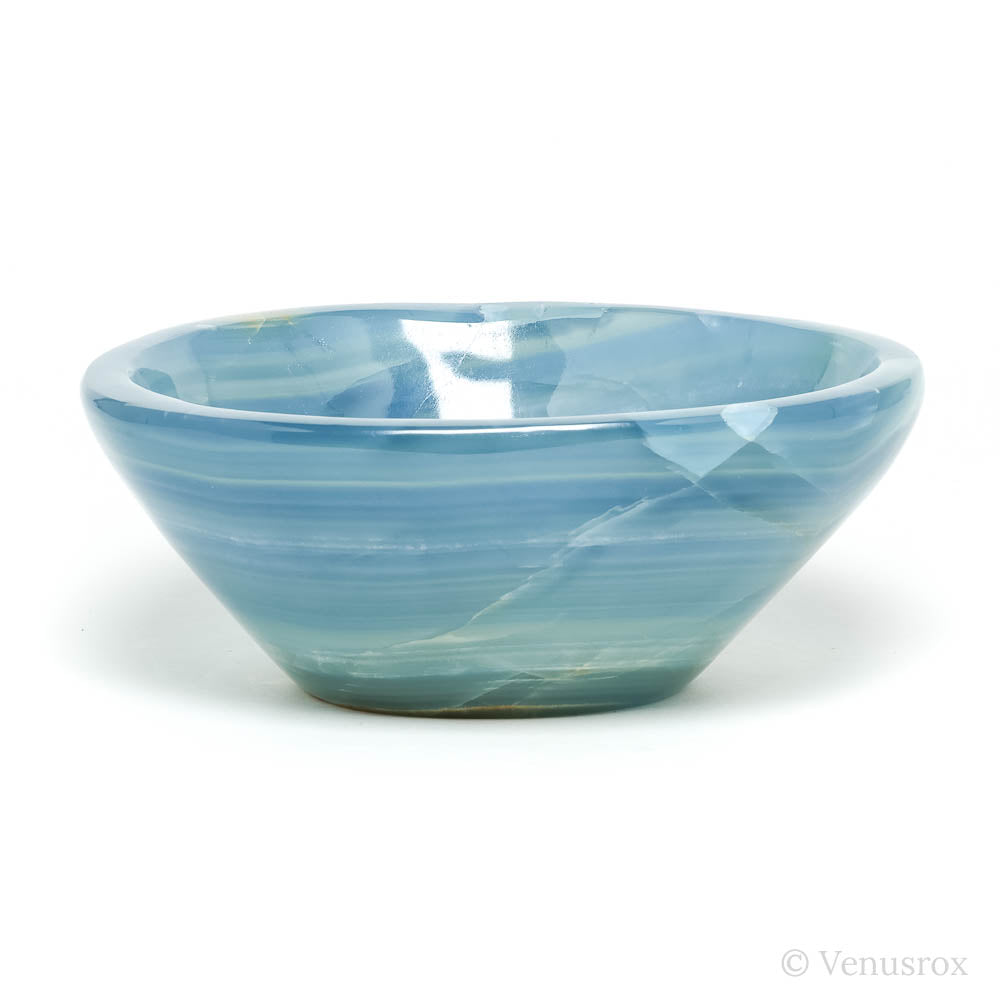 Blue Calcite Polished Bowl from Argentina | Venusrox