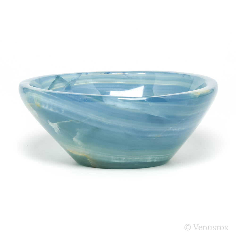 Blue Calcite Polished Bowl from Argentina | Venusrox
