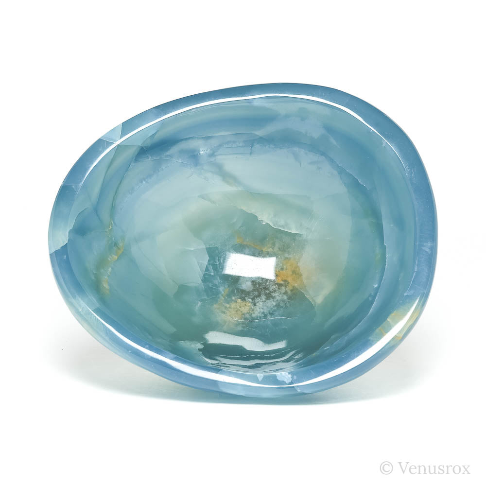 Blue Calcite Polished Bowl from Argentina | Venusrox
