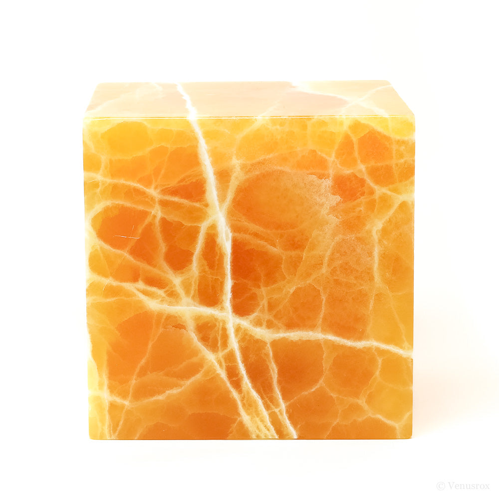 Orange Calcite Cube from Utah, USA | Venusrox