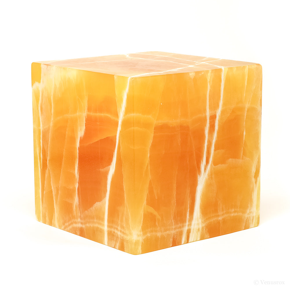 Orange Calcite Cube from Utah, USA | Venusrox