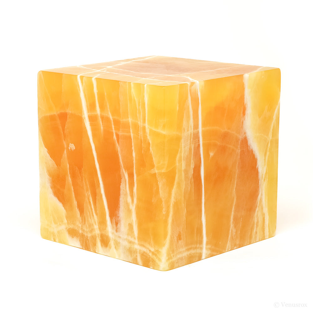 Orange Calcite Cube from Utah, USA | Venusrox