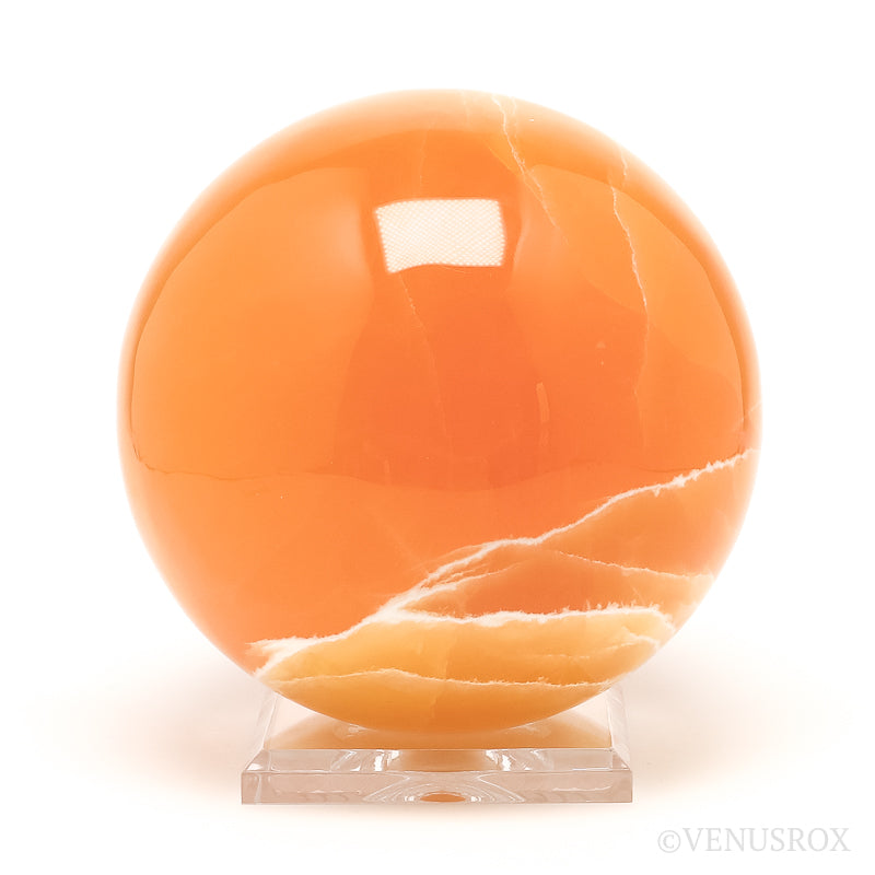 Orange Calcite Sphere from Utah, USA | Venusrox